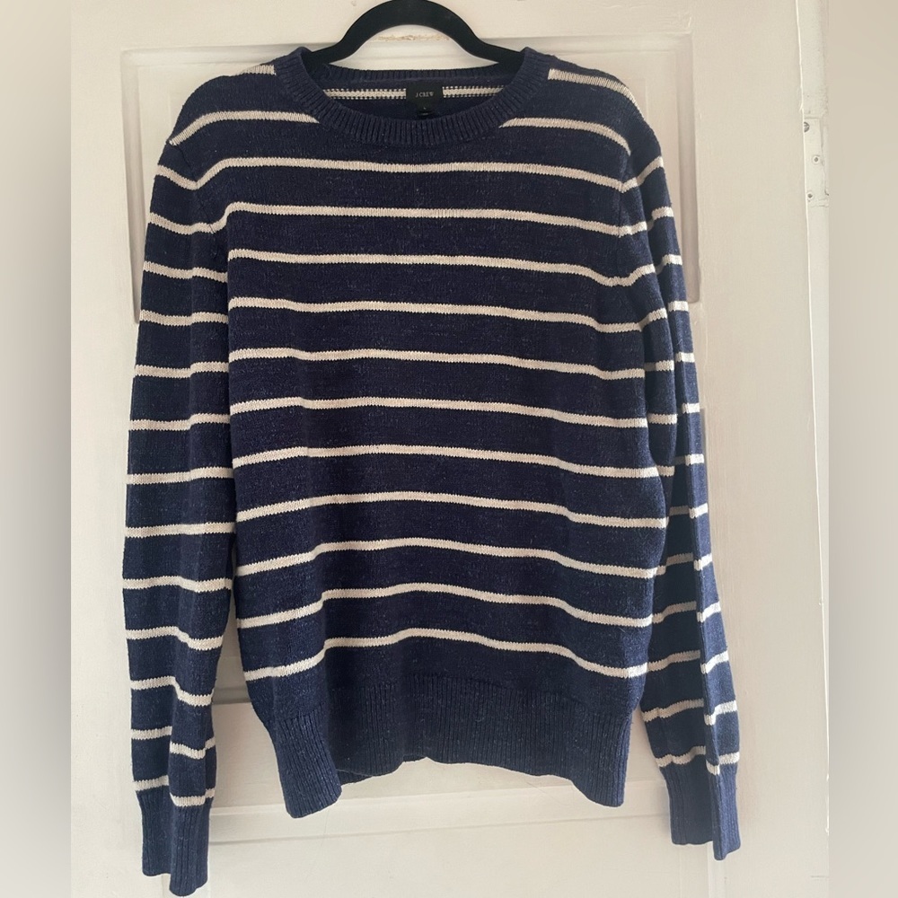 J CREW striped men’s sweater - Size Large
